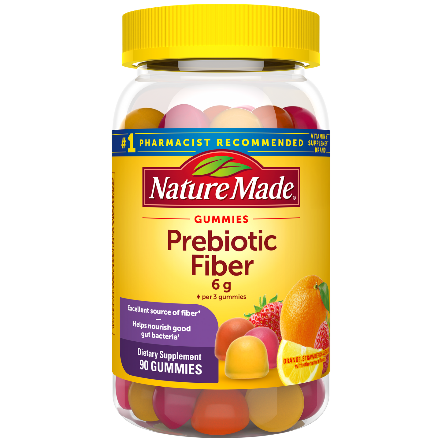 Nature Made Prebiotic Fiber Gummies Supplement – 90 count.