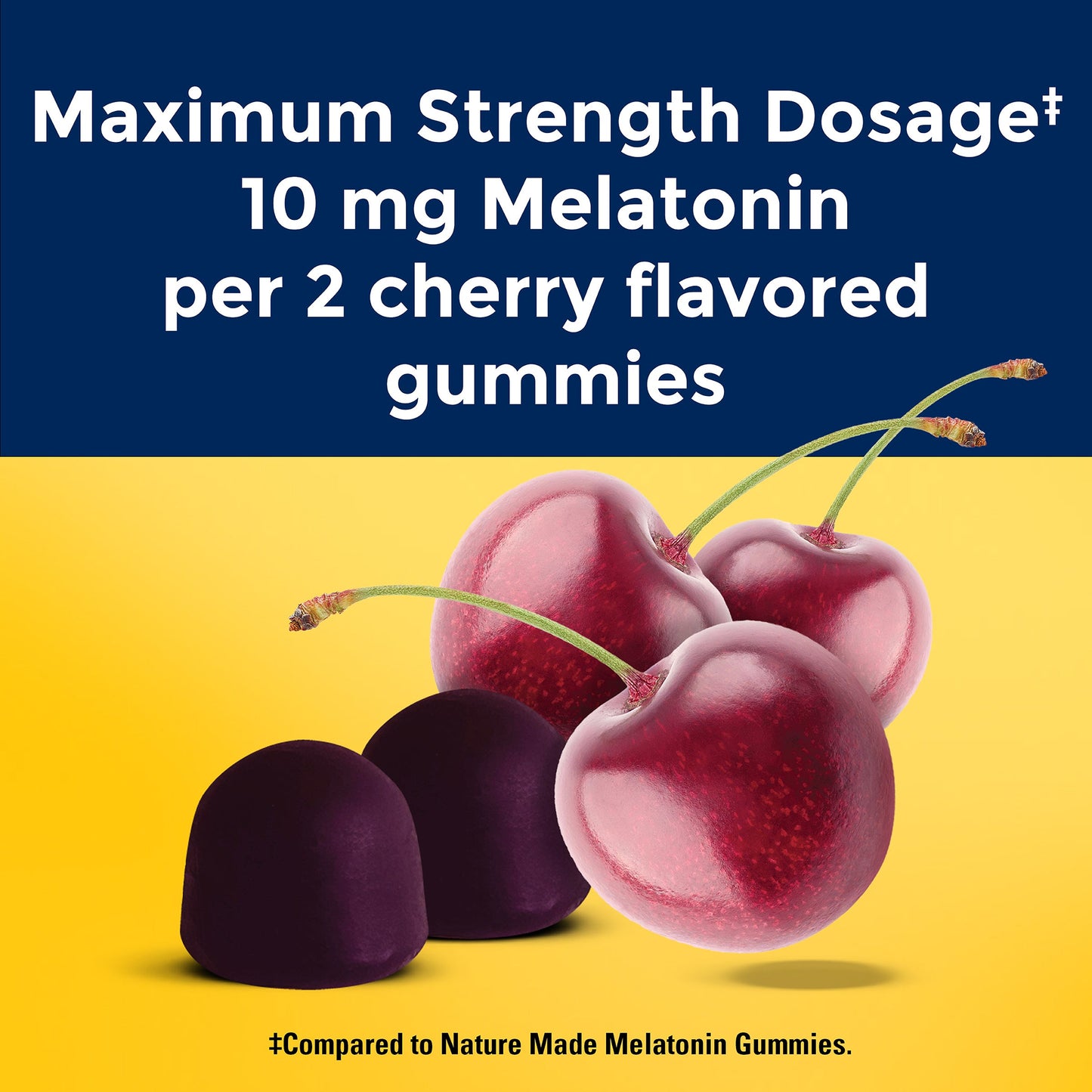 VYNATURA™ Time Release Melatonin Gummies Maximum Strength Dosage‡ 10 mg Per Serving