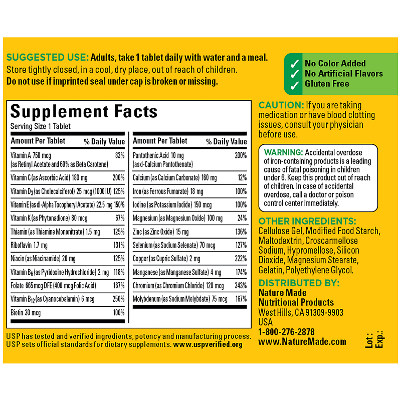 VYNATURA™ Multivitamin Tablets with Iron