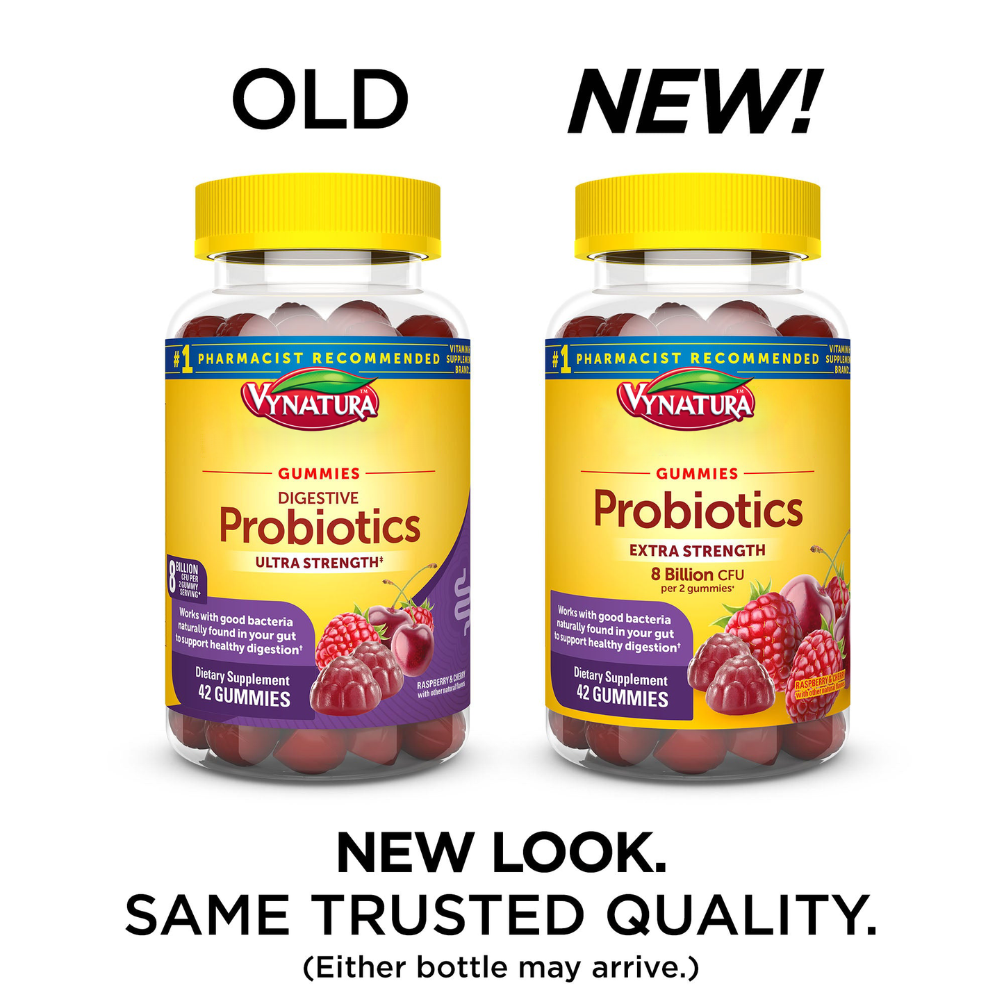 VYNATURA™ Digestive Probiotics Extra Strength 8 Billion CFU per 2 Gummies