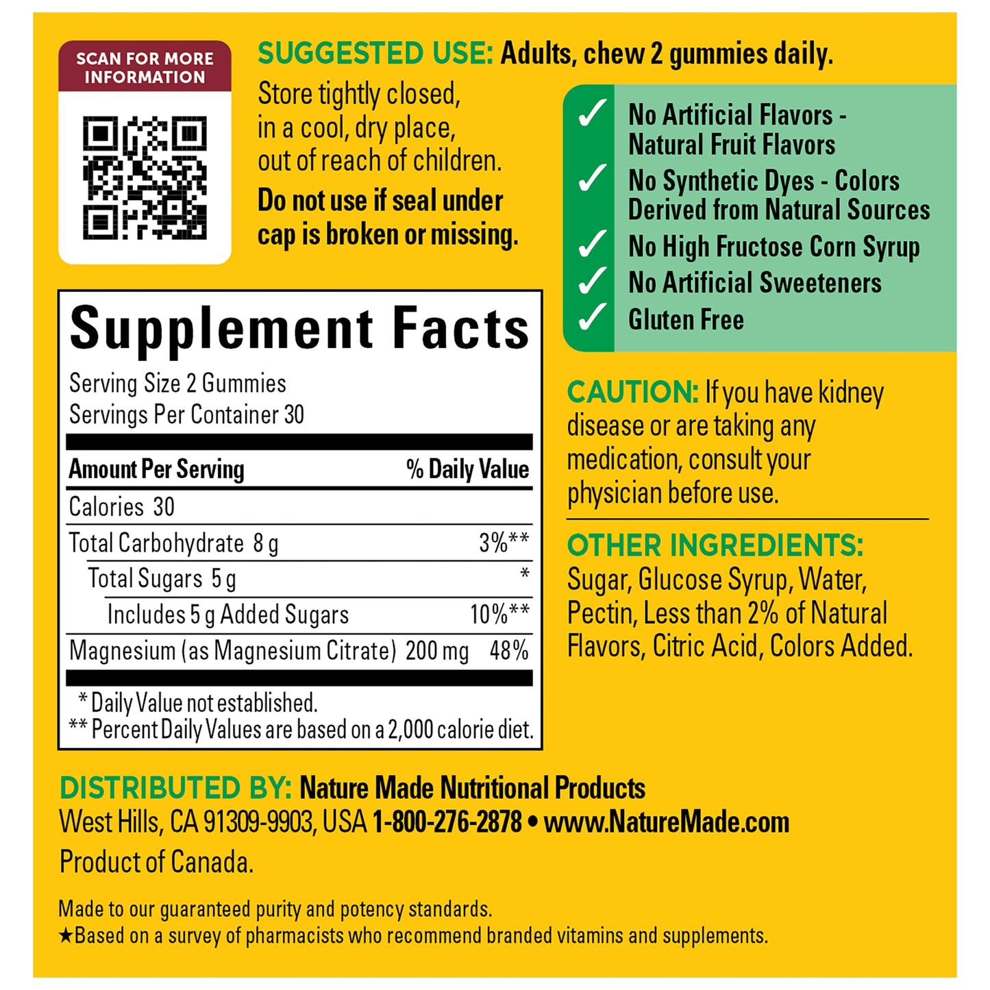 VYNATURA™ High Absorption Magnesium Citrate Gummies