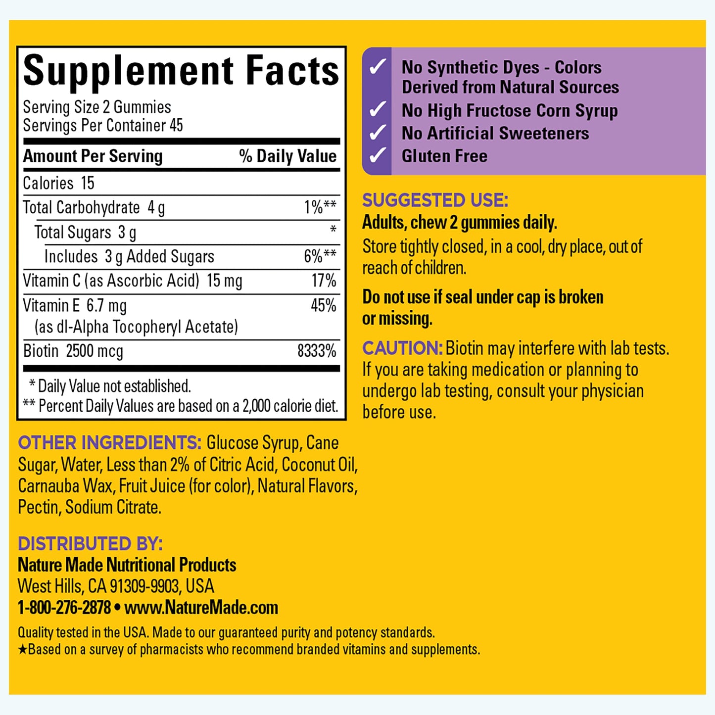 VYNATURA™ Hair-Skin-Nails‡ Gummies