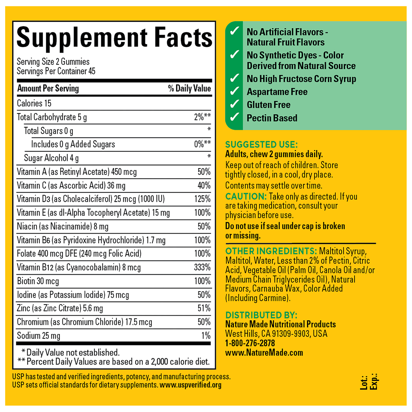 VYNATURA™ Zero Sugar‡ Multivitamin Gummies
