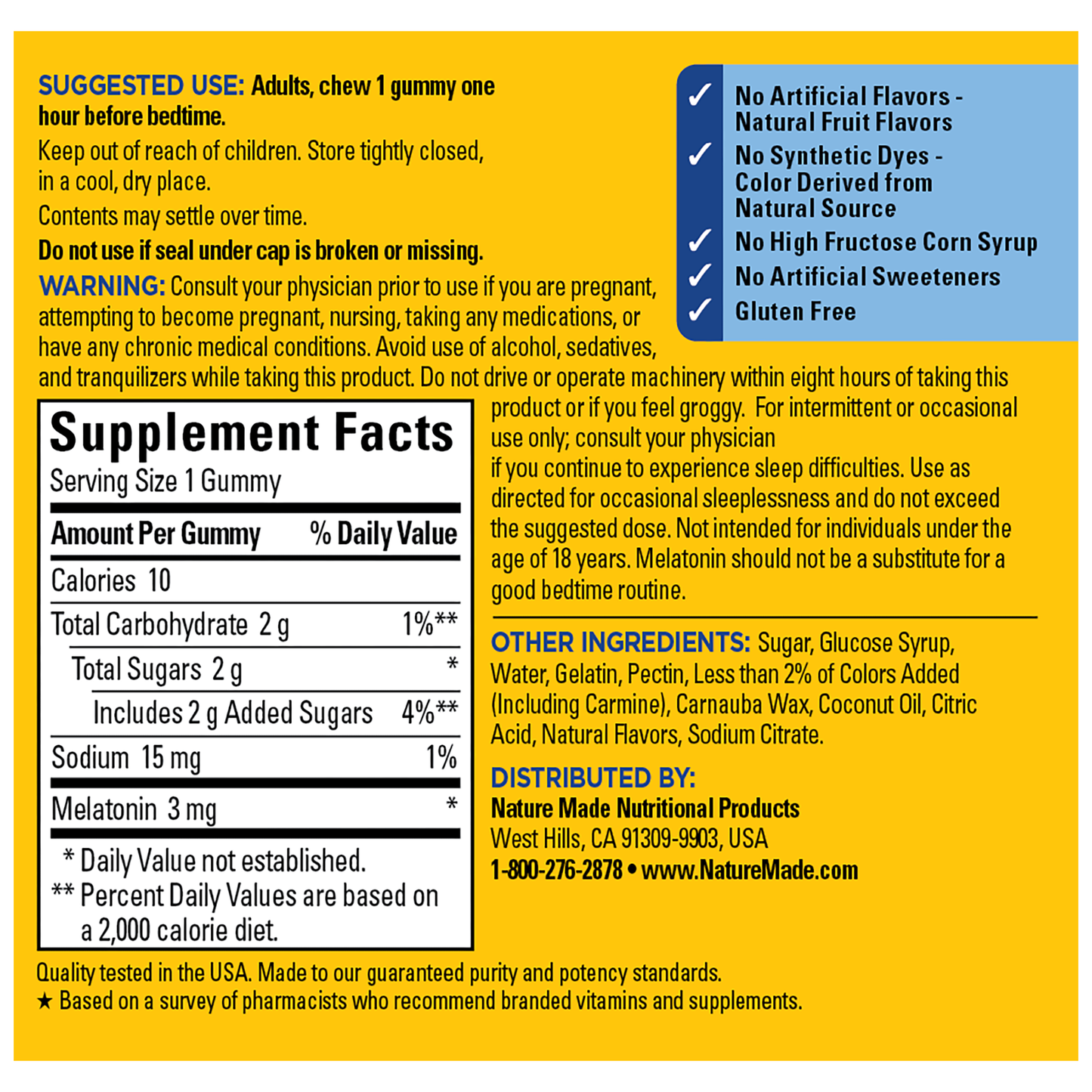 VYNATURA™ Melatonin Time Release 3 mg Gummies