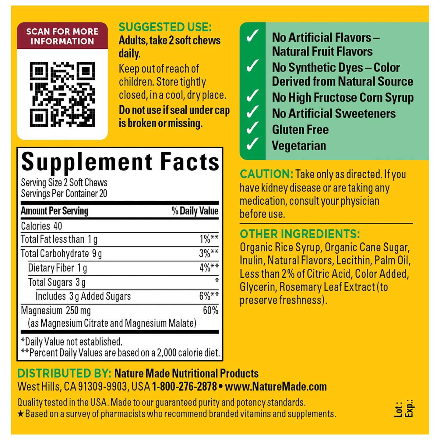 VYNATURA™ High Absorption Magnesium Complex Soft Chews