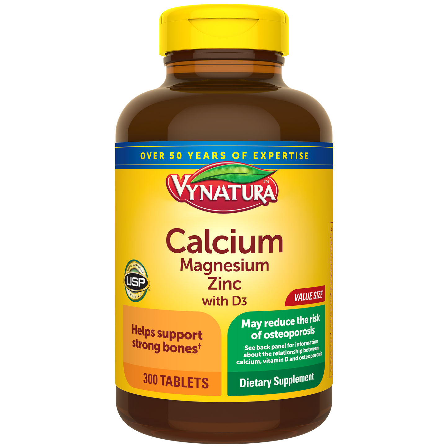 VYNATURA™ Calcium, Magnesium and Zinc with Vitamin D3 Tablets