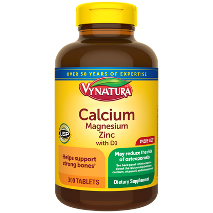 VYNATURA™ Calcium, Magnesium and Zinc with Vitamin D3 Tablets