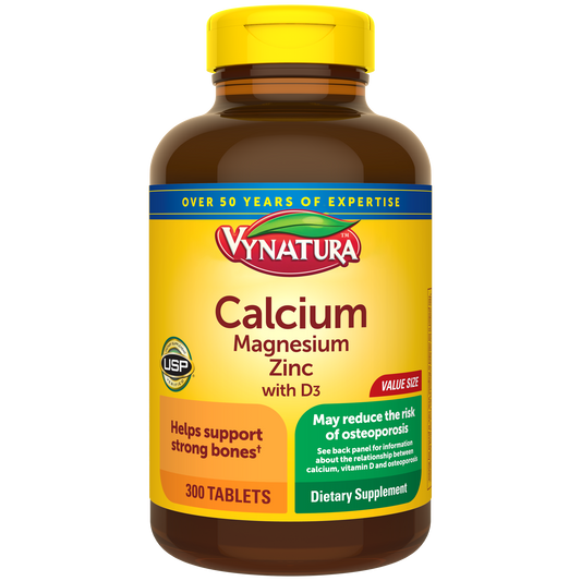 VYNATURA™ Calcium, Magnesium and Zinc with Vitamin D3 Tablets