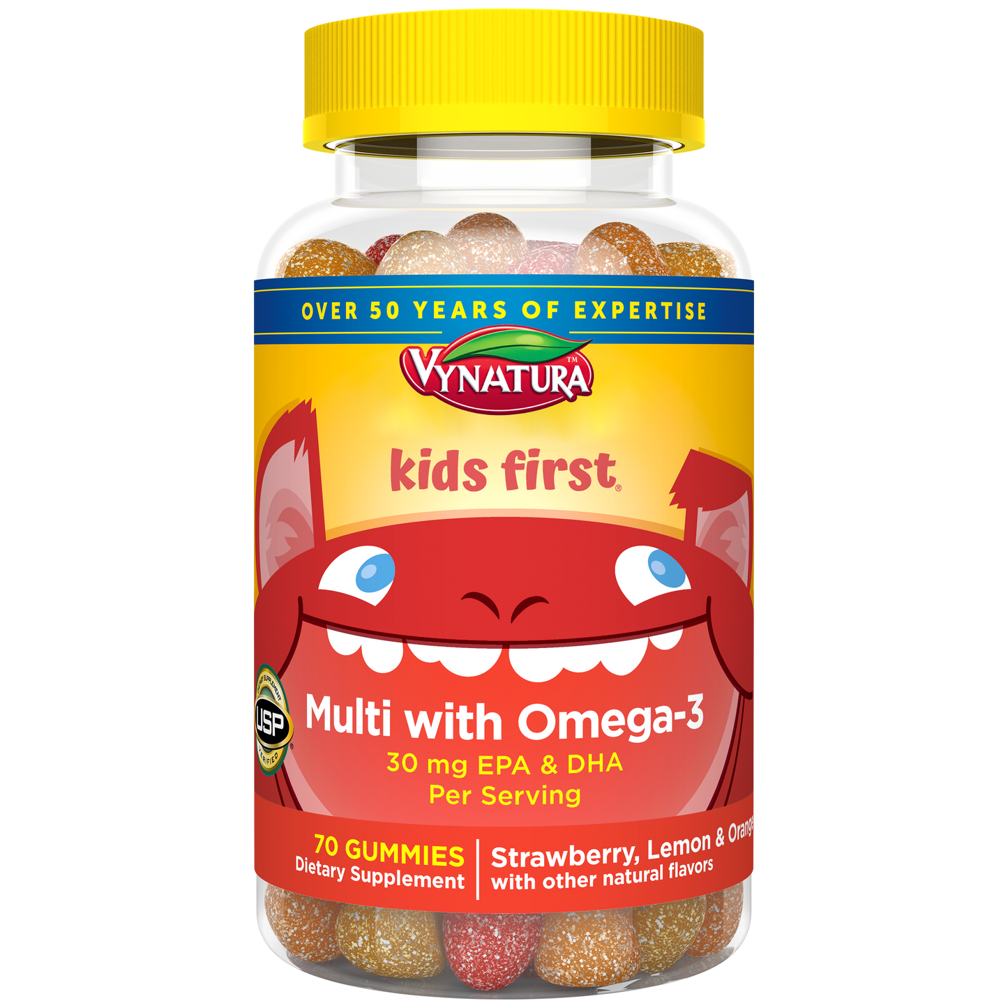 Kids First® Multivitamin + Omega-3 Gummies