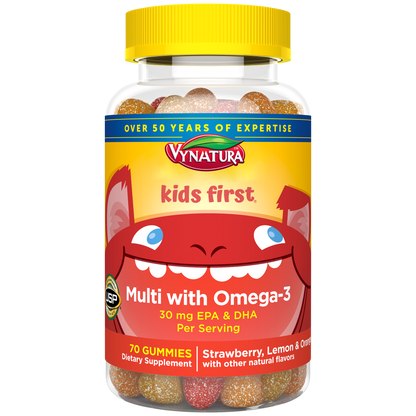 Kids First® Multivitamin + Omega-3 Gummies