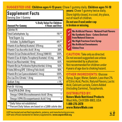 Kids First® Multivitamin + Omega-3 Gummies