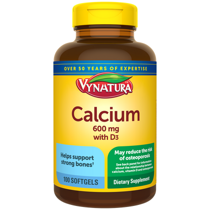 VYNATURA™ Calcium 600 mg with Vitamin D3 Softgels