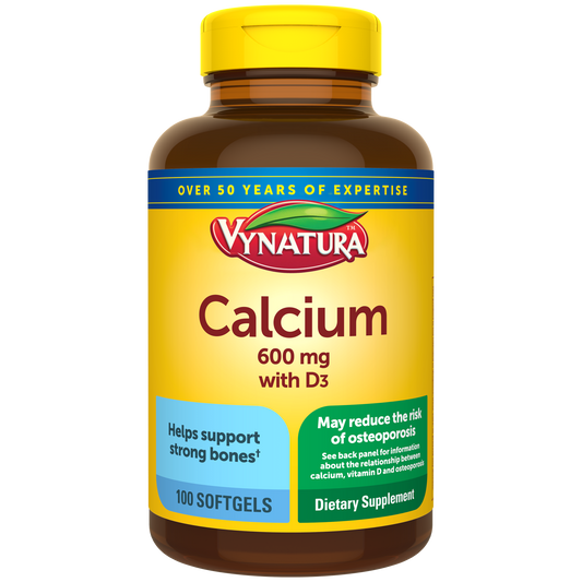 VYNATURA™ Calcium 600 mg with Vitamin D3 Softgels