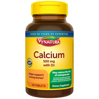 VYNATURA™ Calcium 500 mg with Vitamin D3 Tablets