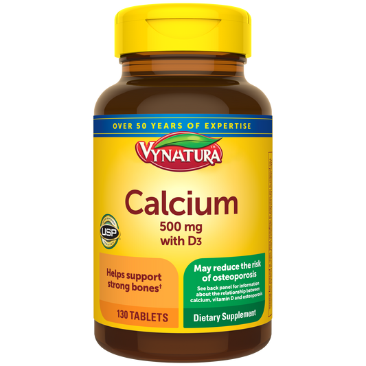 VYNATURA™ Calcium 500 mg with Vitamin D3 Tablets