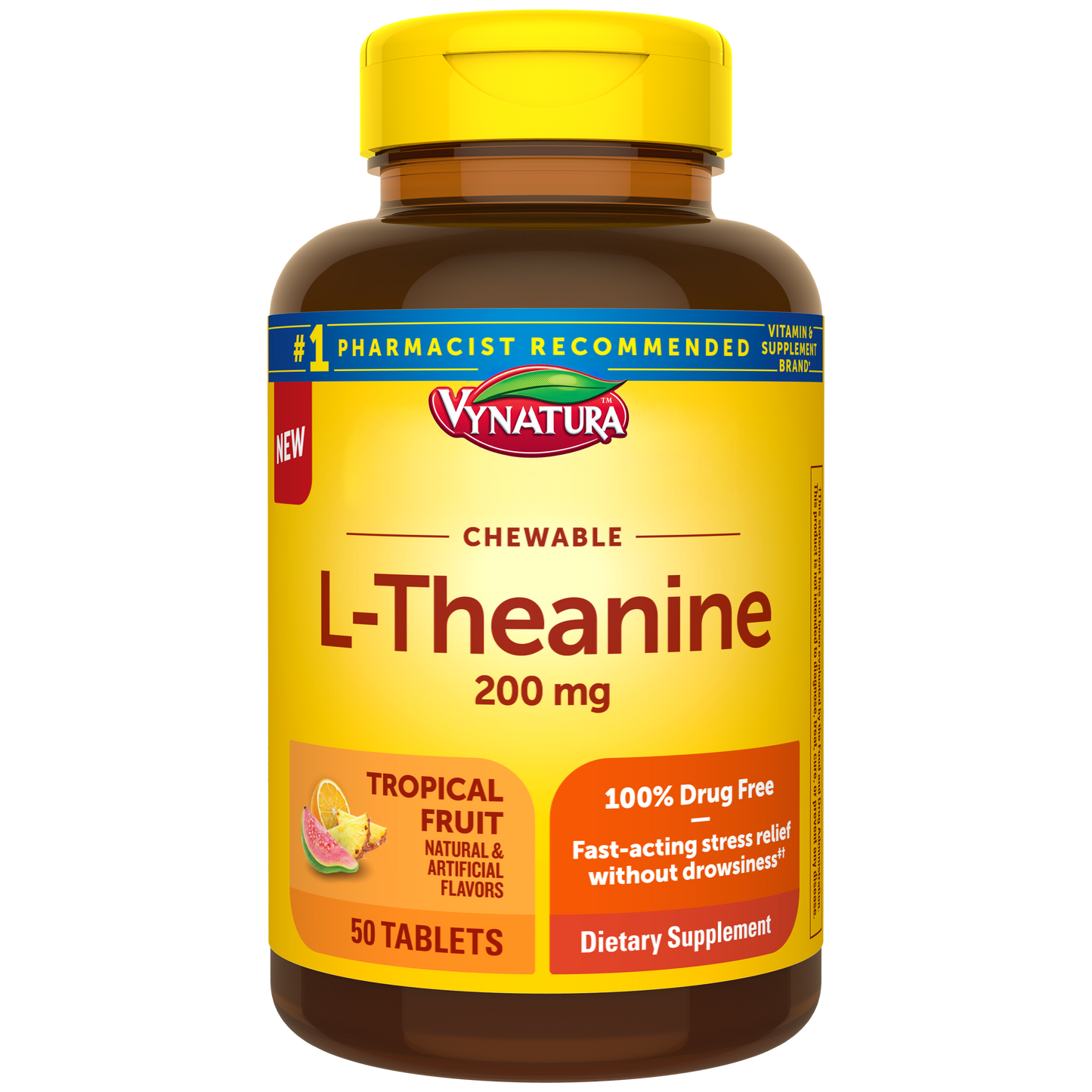 L-Theanine 200 mg Chewable Tablets