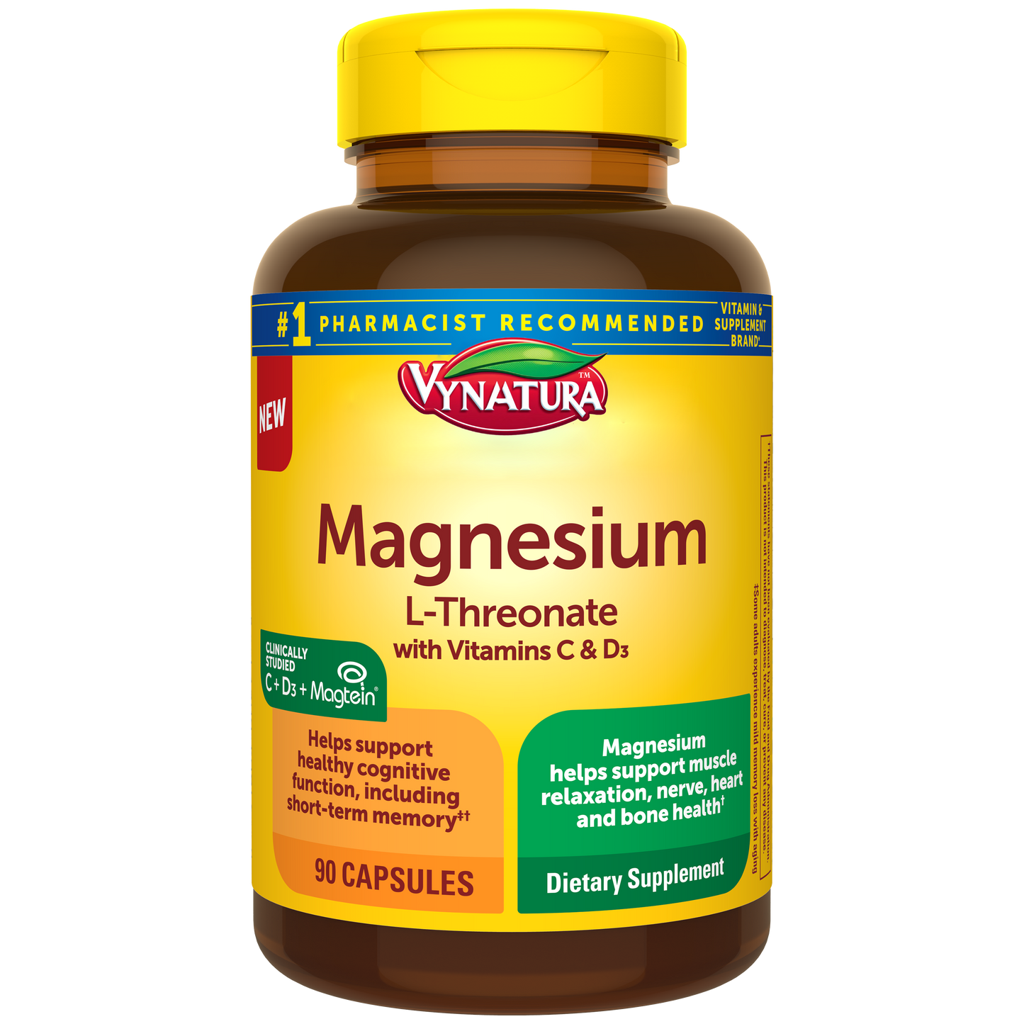 Magnesium L-Threonate with Vitamins C & D3