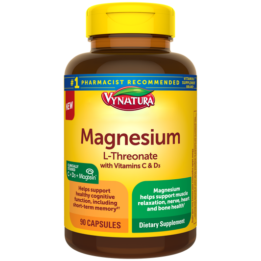 Magnesium L-Threonate with Vitamins C & D3