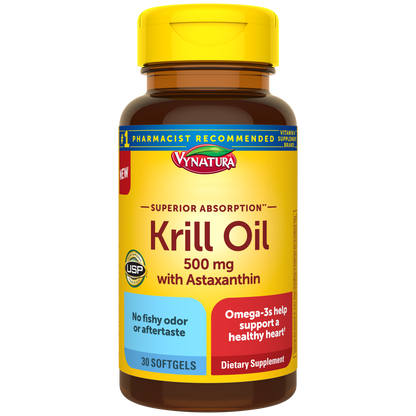 Superior Absorption** Krill Oil 500 Mg Softgels