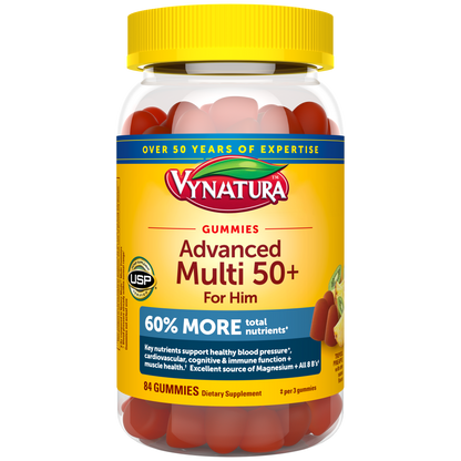 VYNATURA™ Advanced Multivitamin 50+ For Him Gummies